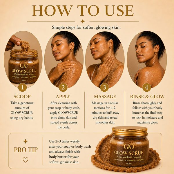 GLG Warm Vanilla & Caramel Glow Scrub